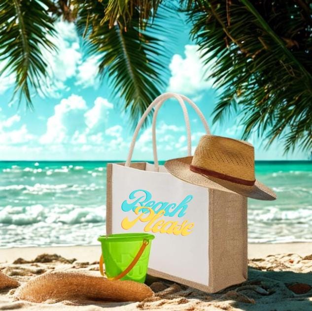 Personalized Jute Tote Bag – Custom Bag, Eco-Friendly