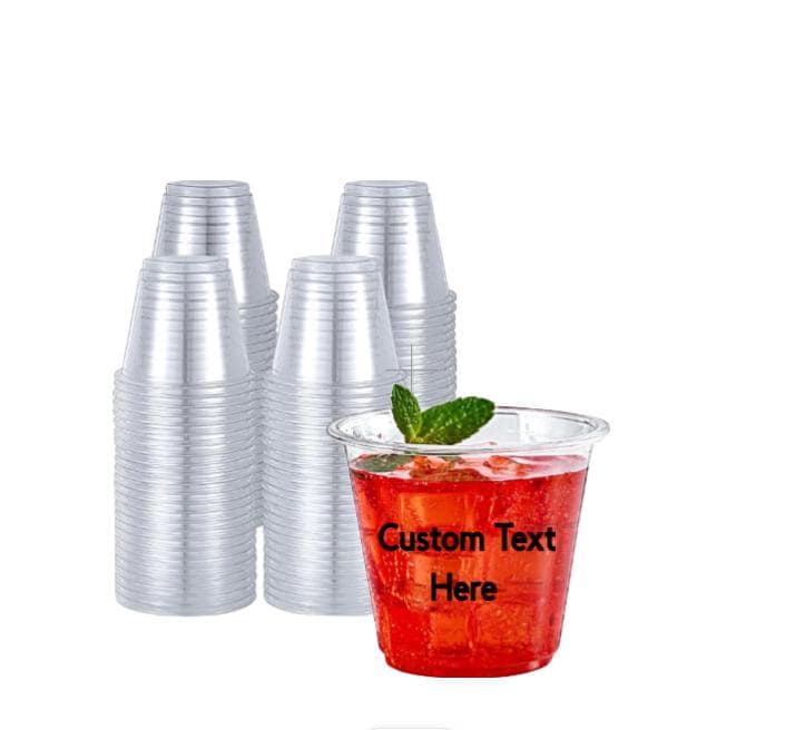 Bulk Plastic Party Cups - Custom Logos and/or Company Logos